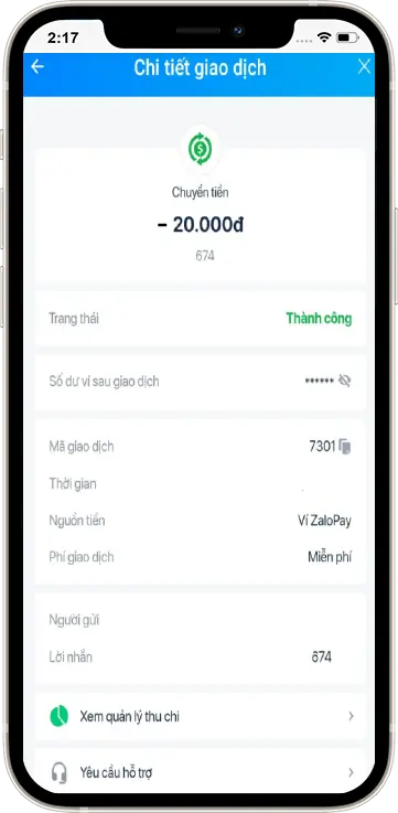Bước 3 : Hóa đơn chi tiết đầy đủ thông tin